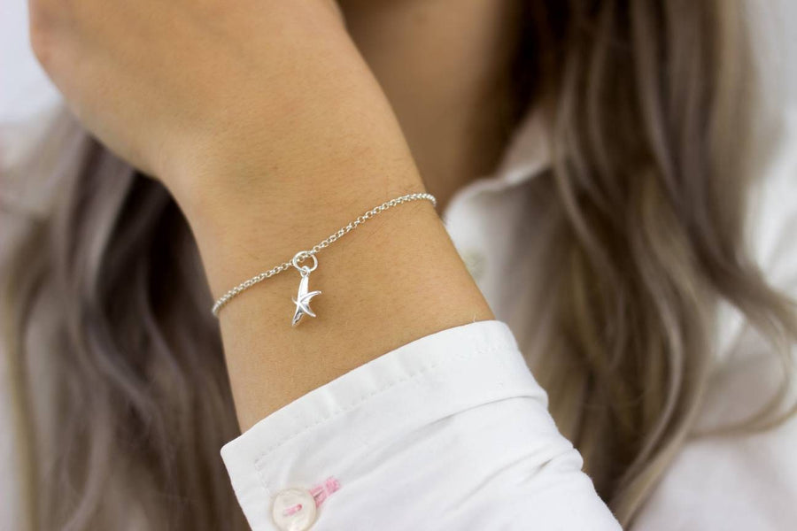 Minimalist bracelet with silver sailboat, real silver, 925 sterling silver, boot, silver link chain with extension chain